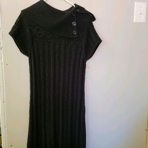 Sweater dress midi black